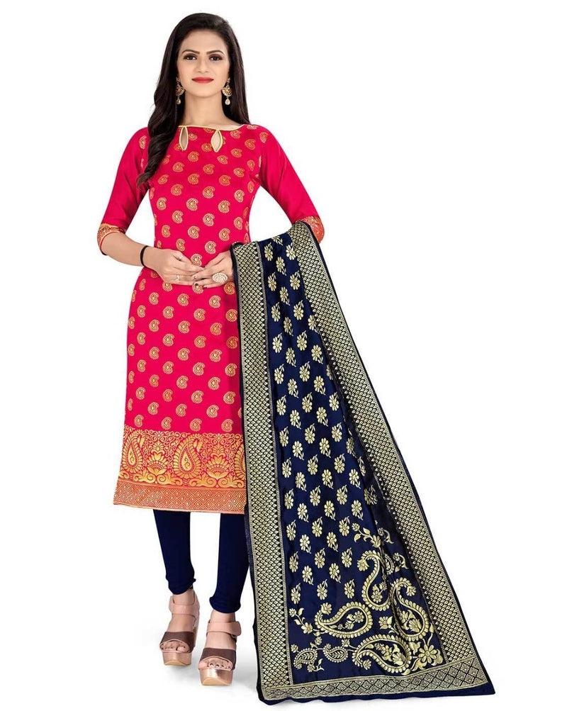 Mf Banarasi Daman Suits Banarasi Silk Casual Wear Exclusive Designer Printed Salwar Suits