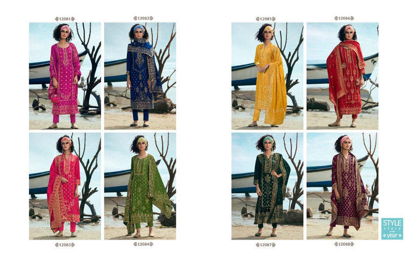 Mira Traditional  Dola  Jaccquard  Viscose Pure Doll Dress Materiyal