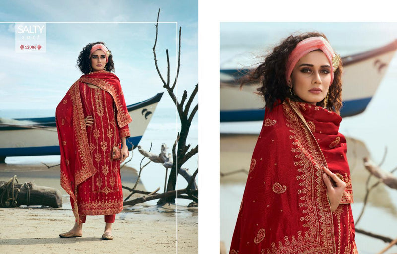 Mira Traditional  Dola  Jaccquard  Viscose Pure Doll Dress Materiyal