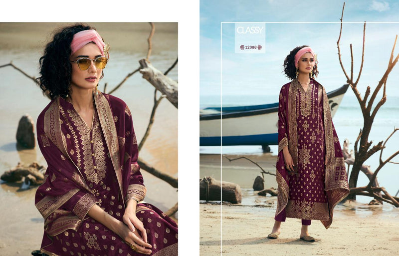 Mira Traditional  Dola  Jaccquard  Viscose Pure Doll Dress Materiyal