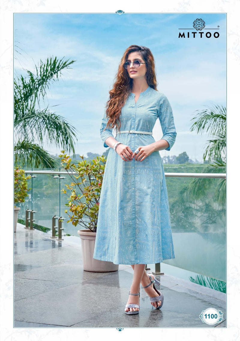 Mittoo Belt Vol 6 Rayon Print Fancy Designer Kurti