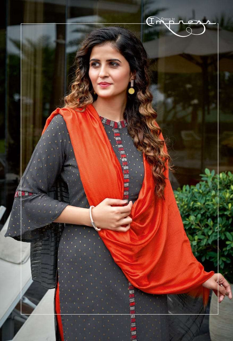 Mittoo Rangpreet Vol 3 Viscose Jacquard Butti Fancy Salwar Suit