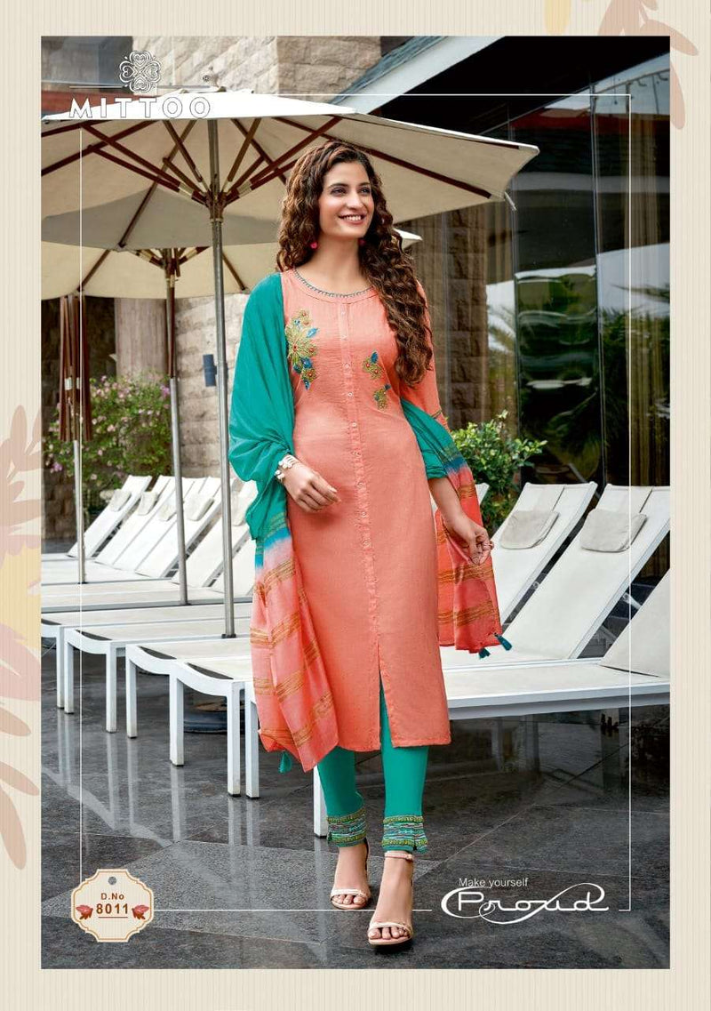 Mittoo Rangpreet Vol 3 Viscose Jacquard Butti Fancy Salwar Suit