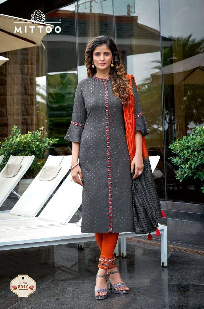 Mittoo Rangpreet Vol 3 Viscose Jacquard Butti Fancy Salwar Suit