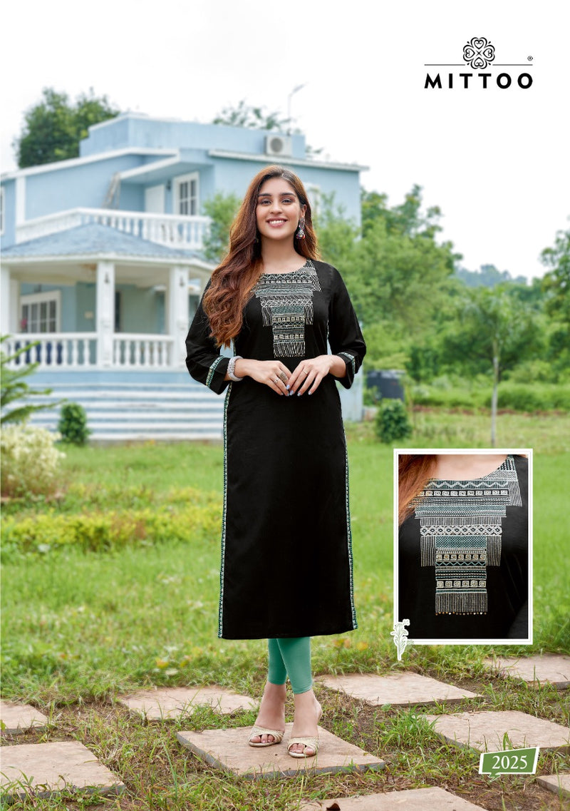 Mittoo 4Matic Rayon Embroidery Thread Hand Work  Designer Kurti Wear