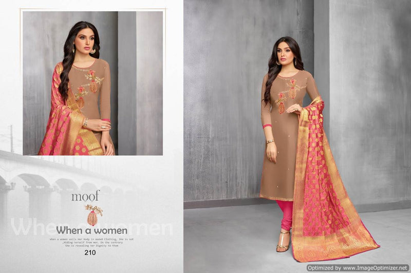 Moof Vol 9 Maslin Cotton Heavy Banarasi Casual Wear Salwar Suit