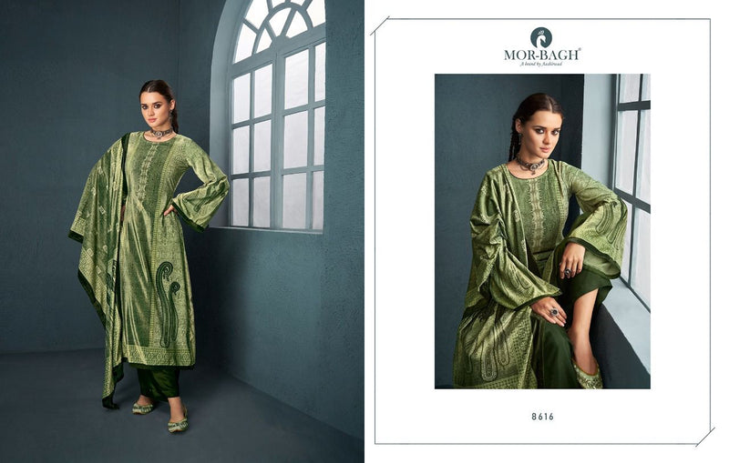 Mor Bagh Mehran Velvet Digital Print Pure Viscose Pashmina Salwar Suit
