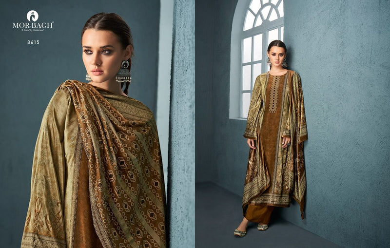 Mor Bagh Mehran Velvet Digital Print Pure Viscose Pashmina Salwar Suit