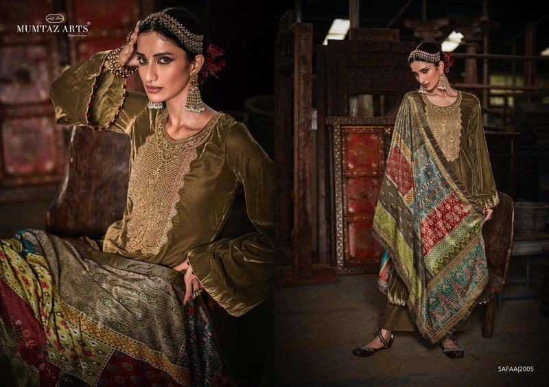 Mumtaz Art Safaa Vol 1 Pure Velvet Superior Quality Salwar Kameez