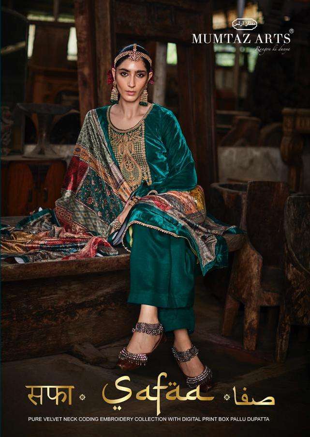 Mumtaz Art Safaa Vol 1 Pure Velvet Superior Quality Salwar Kameez