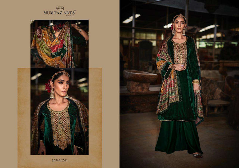 Mumtaz Art Safaa Vol 1 Pure Velvet Superior Quality Salwar Kameez