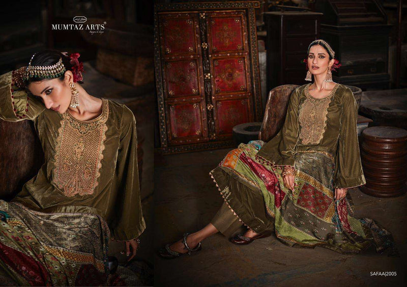Mumtaz Art Safaa Vol 1 Pure Velvet Superior Quality Salwar Kameez