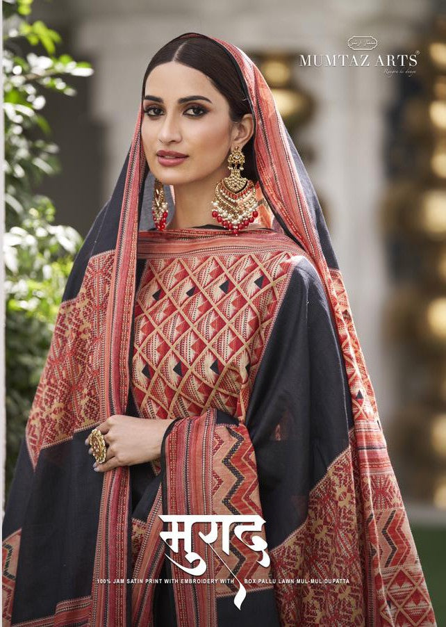 Mumtaz Arts Jam Satin Digital Print Salwar Suit