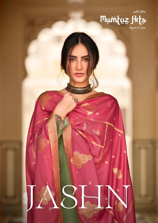 Mumtaz Arts Jashn Premium Quality Silk Fabric Designer Wear Salwar Suit