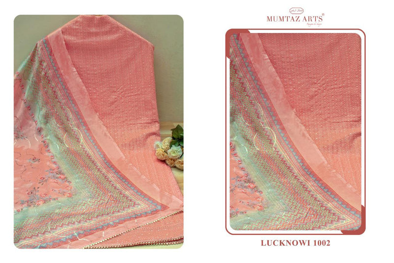 Mumtaz Arts Launch Lucknowi Georgette With lucknowi Embroidery Work Wedding Wear Salwar Suits