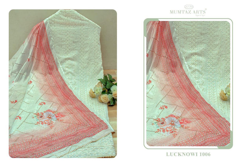 Mumtaz Arts Launch Lucknowi Georgette With lucknowi Embroidery Work Wedding Wear Salwar Suits