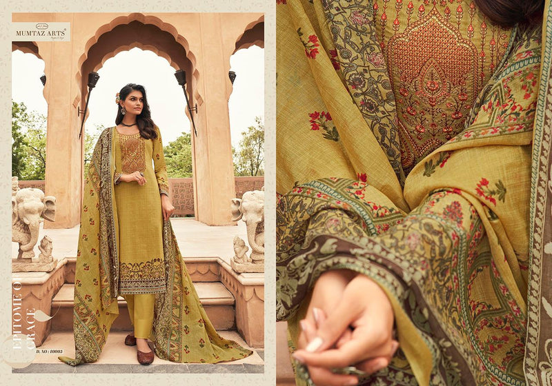 Mumtaz Arts Megh Malhar Pure Lawn Cotton Digital Print Heavy Embroidery Work Salwar Kameez