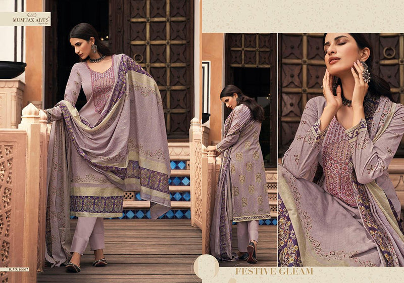 Mumtaz Arts Megh Malhar Pure Lawn Cotton Digital Print Heavy Embroidery Work Salwar Kameez
