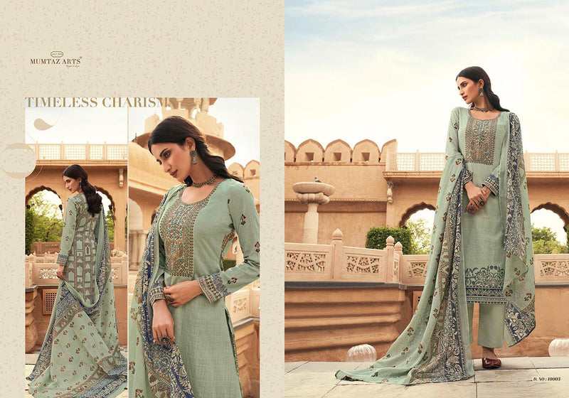 Mumtaz Arts Megh Malhar Pure Lawn Cotton Digital Print Heavy Embroidery Work Salwar Kameez