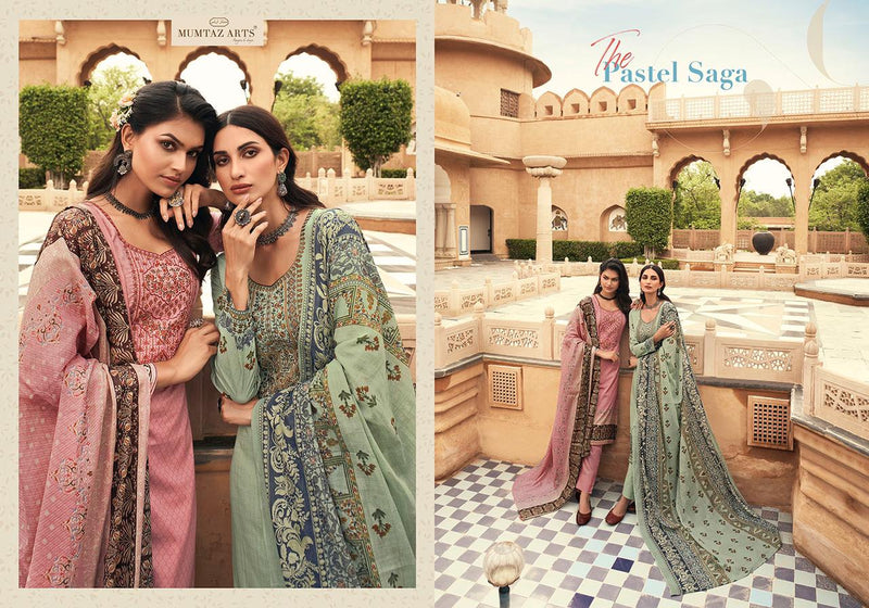 Mumtaz Arts Megh Malhar Pure Lawn Cotton Digital Print Heavy Embroidery Work Salwar Kameez