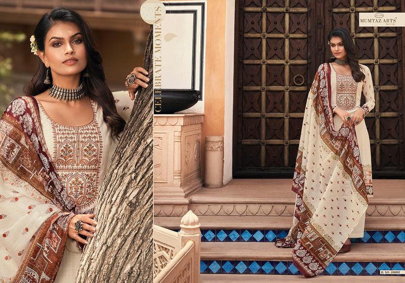 Mumtaz Arts Megh Malhar Pure Lawn Cotton Digital Print Heavy Embroidery Work Salwar Kameez