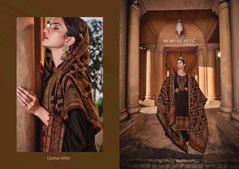 Mumtaz Arts Qurbat Pure Pashmina Neck Embroidered Designer Wear Salwar Kameez