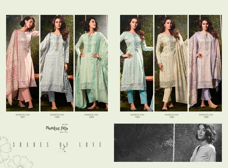 Mumtaz Arts Shades Of Love Pure Viscose Jam Satin With Heavy Embroidery Work Salwar Suit