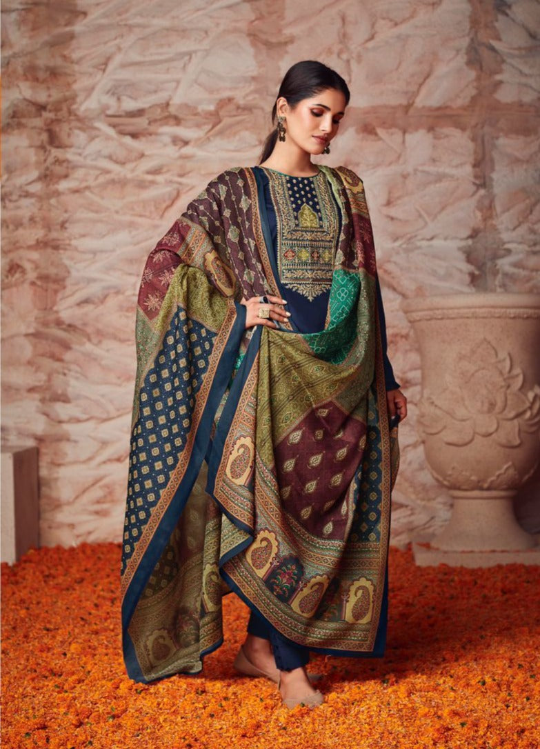Mumtaz Arts Naadirah Vol 2 Jam Satin Designer Party Wear Salwar Kameez