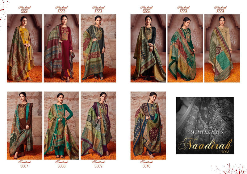 Mumtaz Arts Naadirah Vol 2 Jam Satin Designer Party Wear Salwar Kameez