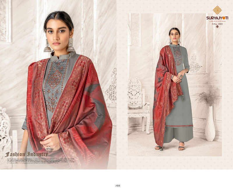 Surya Jyoti Naadirah Vol 2 Jam Satin With Fancy Embroidery Work Stylish Designer Casual Wear Salwar Kameez