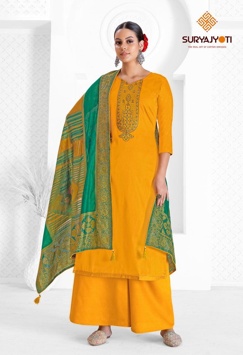 Suryajyoti Naadirah Vol 3 Jam Satin With Beautiful Work Stylish Designer Casual Look Salwar Kameez
