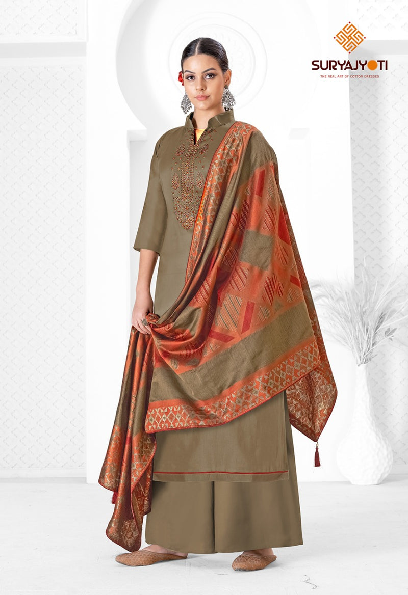 Suryajyoti Naadirah Vol 3 Jam Satin With Beautiful Work Stylish Designer Casual Look Salwar Kameez