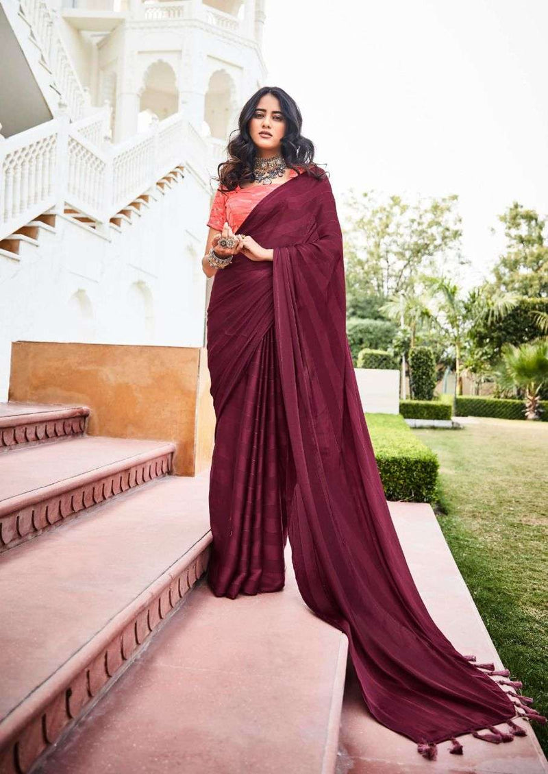 Kashvi Creation Naari Rainbow Jari Designer Fancy Party Wear Sarees