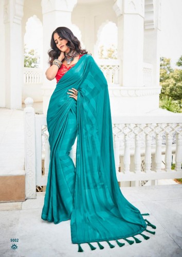 Kashvi Creation Naari Rainbow Jari Designer Fancy Party Wear Sarees