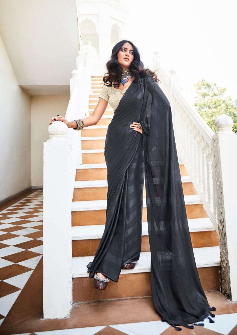 Kashvi Creation Naari Rainbow Jari Designer Fancy Party Wear Sarees