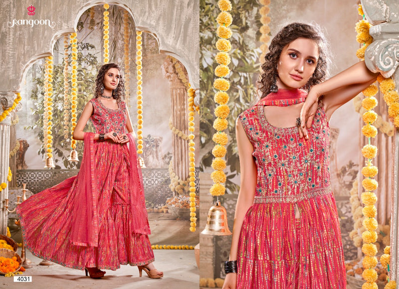 Rangoon Naari Silk With Fancy Embroidery Work Stylish Designer Beautiful Festive Wear Kurti
