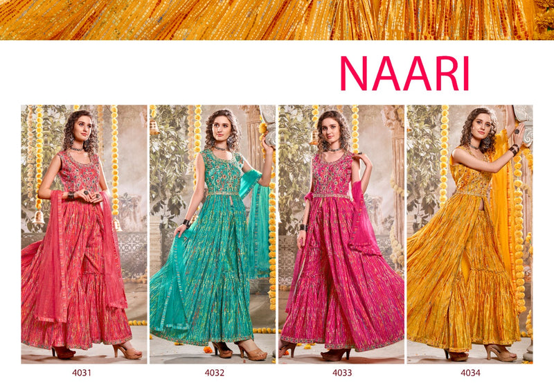 Rangoon Naari Silk With Fancy Embroidery Work Stylish Designer Beautiful Festive Wear Kurti