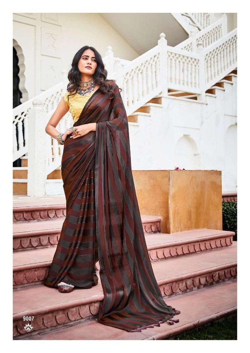 Kashvi Creation Naari Rainbow Jari Designer Fancy Party Wear Sarees