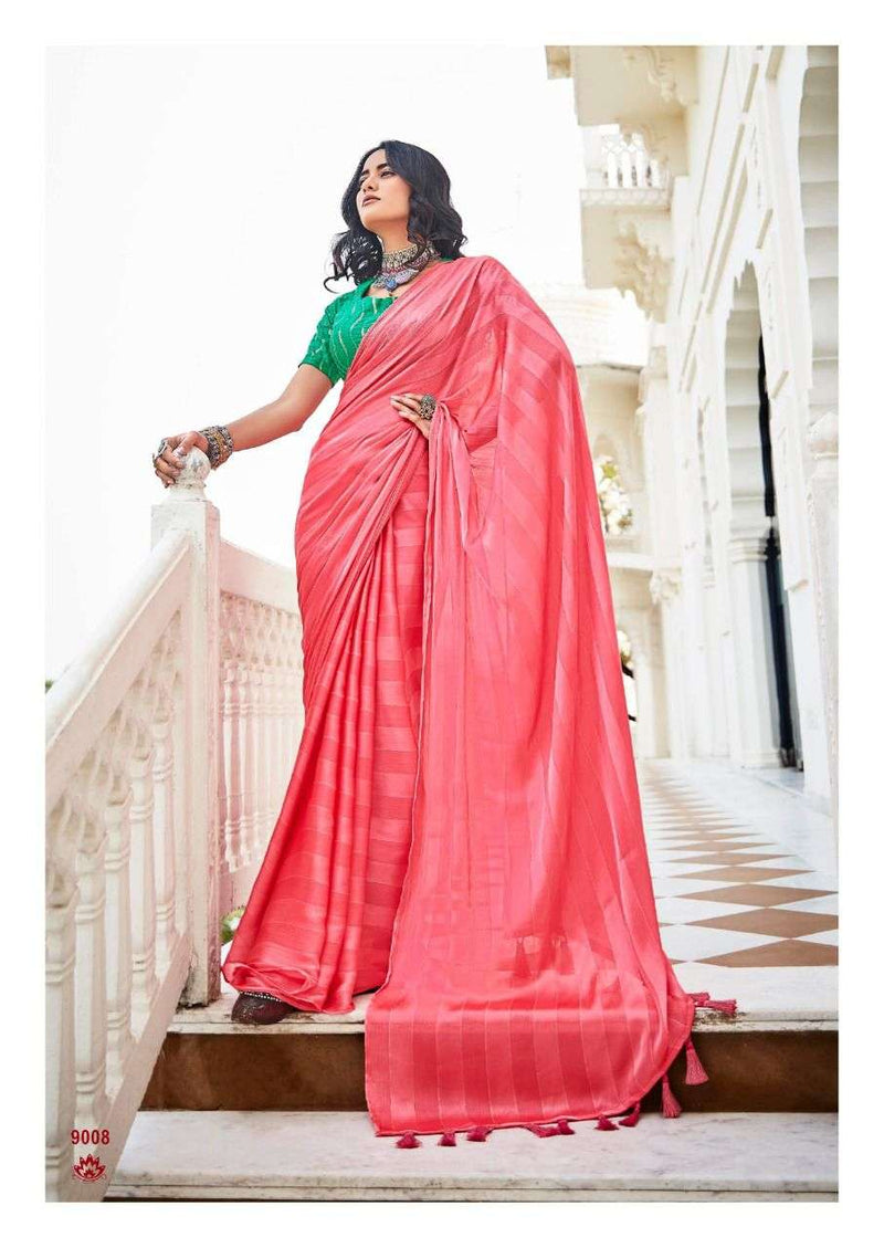 Kashvi Creation Naari Rainbow Jari Designer Fancy Party Wear Sarees