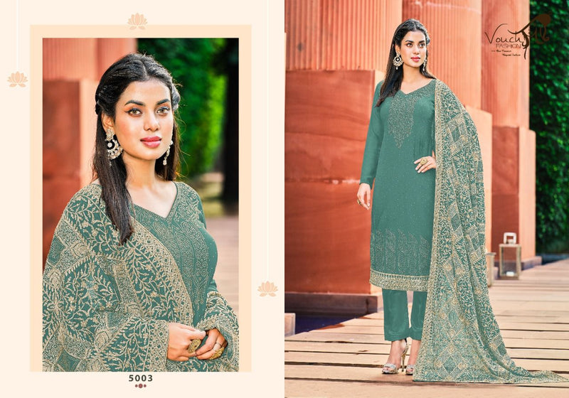 Vouch Fashion Naari Vol 5 Georgette Designer Party Wear Salwar Suits