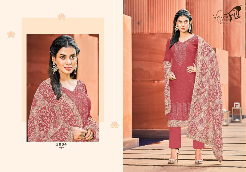Vouch Fashion Naari Vol 5 Georgette Designer Party Wear Salwar Suits