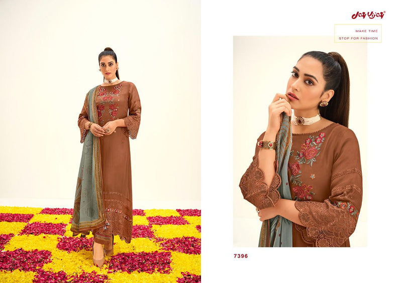 Jay Vijay Naazira Organza Fancy Embroidery Work Stylish Designer Festive Wear Salwar Kameez