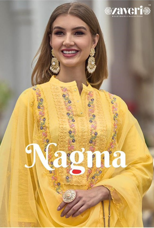 Zaveri Women Beauty Nagma Pure Cotton With Fancy Embroidery Work Partywear Designer Kurti