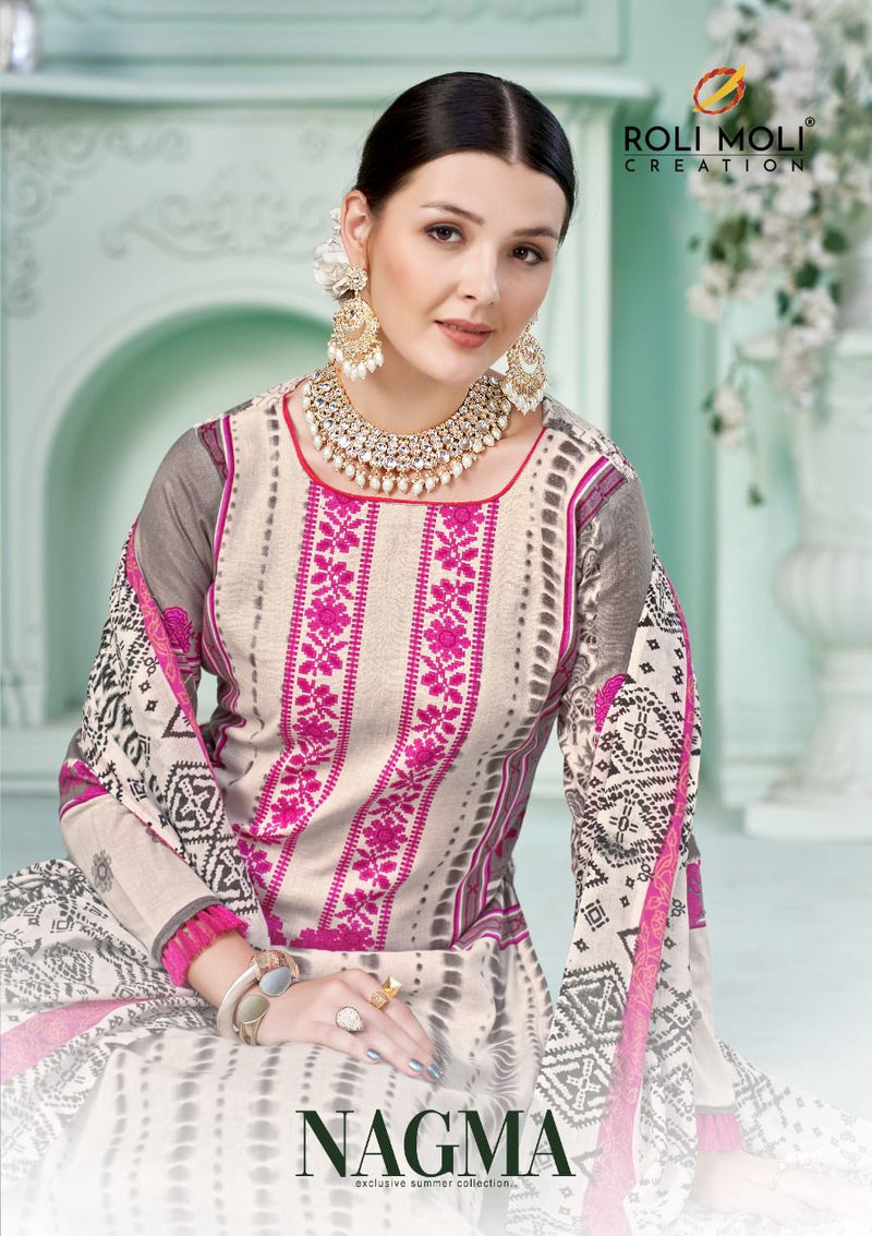 Roli Moli Creation Nagma Cambric Cotton With Karachi Prints Party Wear Salwar Suits