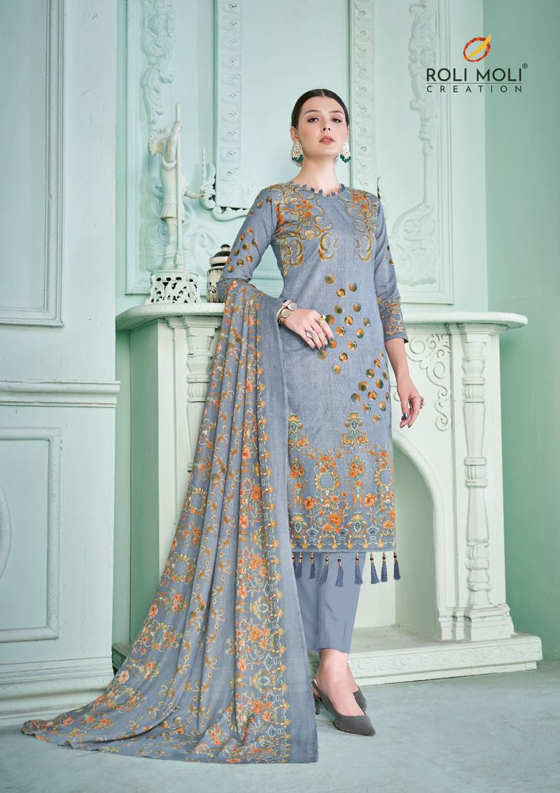 Roli Moli Creation Nagma Cambric Cotton With Karachi Prints Party Wear Salwar Suits