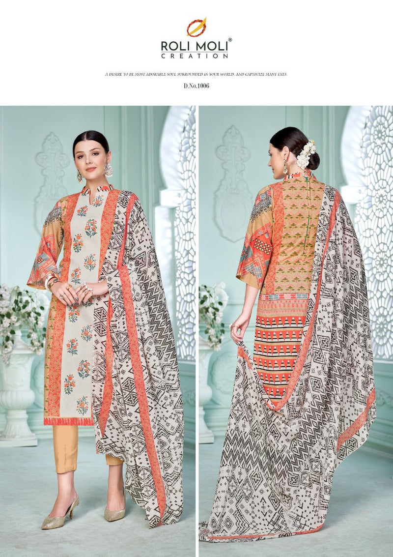 Roli Moli Creation Nagma Cambric Cotton With Karachi Prints Party Wear Salwar Suits