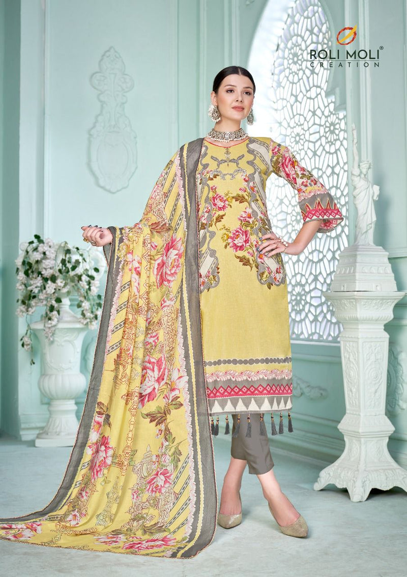 Roli Moli Creation Nagma Cambric Cotton With Karachi Prints Party Wear Salwar Suits