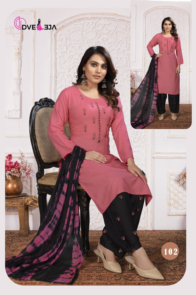 Dveeja Nagma Dno 1001 To 1006 Vol 2 Rayon Party Wear Stylish Designer Casual Look Kurti