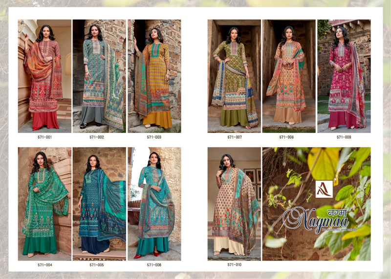 Alok Suits Nagmaa  Jam Cotton Causal Wear Salwar Suit