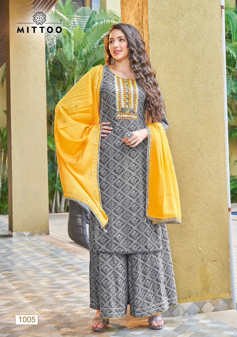 Mittoo Naira Rayon With Beautiful Fancy Work Stylish Designer Festive Wear Kurti
